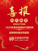 2020年度知识产权商标节，蓝海知识产被评为“优秀商标代理机构”