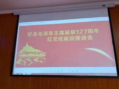 “纪念毛泽东主席诞辰127周年红文化延安座谈会”蓝海受邀参加